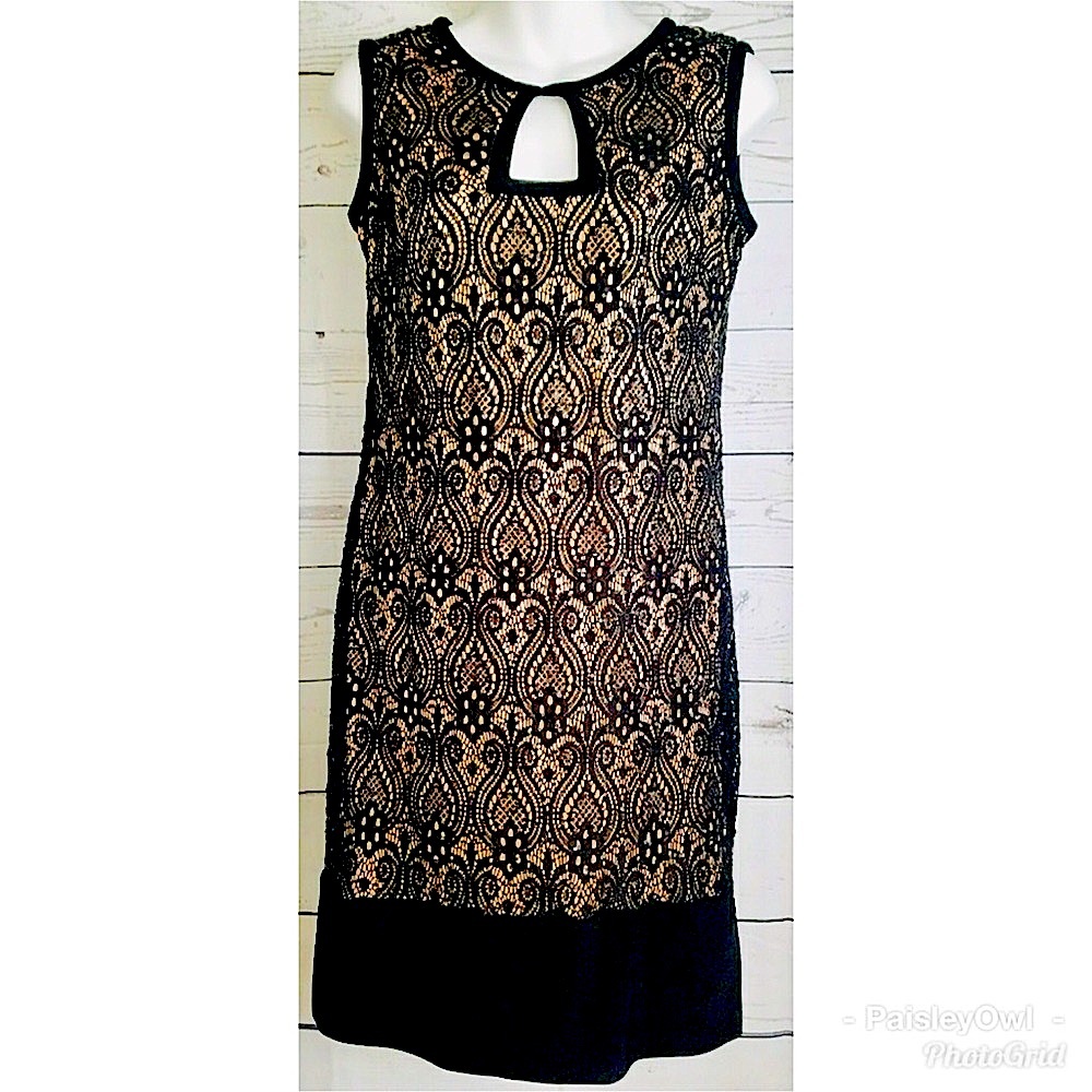 R&M Richards Sequined Detailed Dress